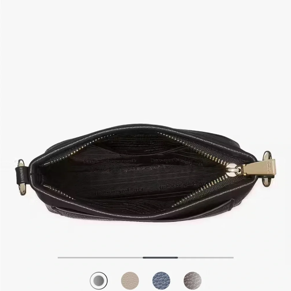 Brand new!  Kate Spade Black Leather Crossbody Bag - Picture 4 of 13